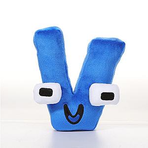 20cm Blue Letter V English Letters Alphabet Lore Plush