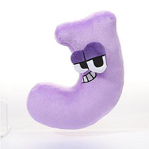 20cm Purple Letter J English Letters Alphabet Lore Plush