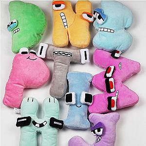 19-24cm Colorful Alphabet Lore 13PCS Or 26PCS English Letters Plush