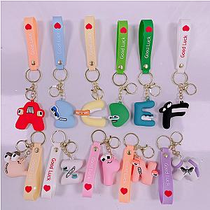 Alphabet Lore Toys English Letter Good Luck Keychain