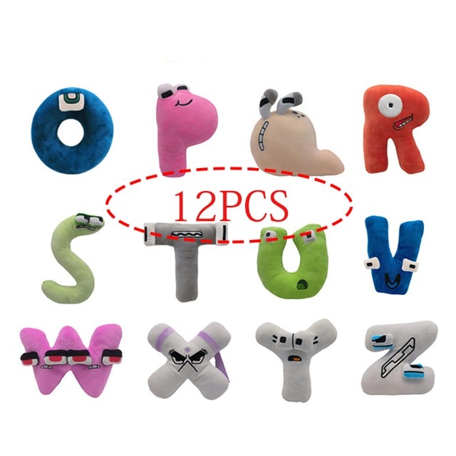 12 Letters Combo Alphabet Lore Stuffed Toy | Alphabet Lore Plush Shop ...