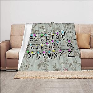 Alphabet Leaf Lore Flannel Throw Blanket