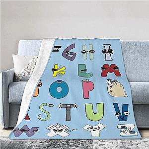 Alphabet Injured Lore Flannel Throw Blanket