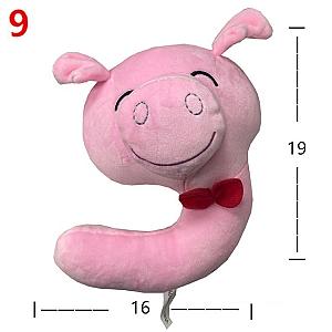 19cm Zoo Numbers Pig Nine Number Lore Doll Alphabet Lore Plush