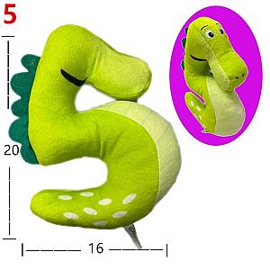 20cm Zoo Numbers Dinosaur Five Number Lore Doll Alphabet Lore Plush