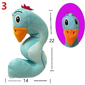 22cm Zoo Numbers Parrot Three Number Lore Doll Alphabet Lore Plush