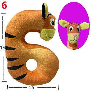 19cm Zoo Numbers Tiger Six Number Lore Doll Alphabet Lore Plush