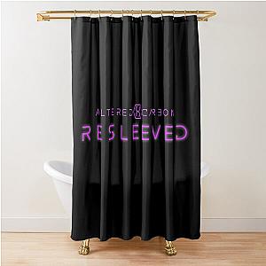 Altered Carbon Resleeved logo Shower Curtain