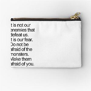 of It is not our enemies that defeat us - Poe Altered Carbon Quote Zipper Pouch