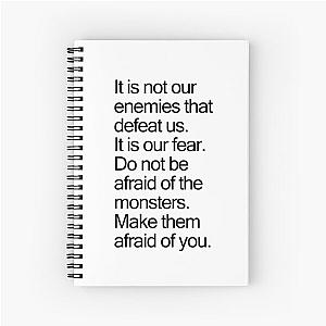 of It is not our enemies that defeat us - Poe Altered Carbon Quote Spiral Notebook