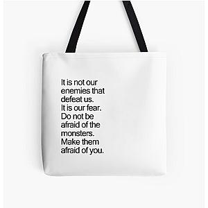 of It is not our enemies that defeat us - Poe Altered Carbon Quote All Over Print Tote Bag