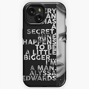 Alyssa Edwards Text portrait iPhone Tough Case