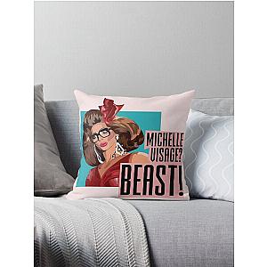 Michelle Visage? BEAST Alyssa Edwards Rupaul's Drag Race inspired design  Throw Pillow