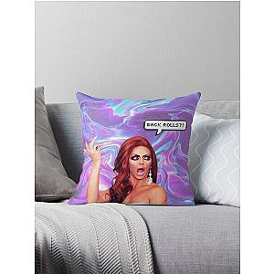 Alyssa Edwards "Back Rolls?!" Throw Pillow