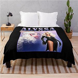 Alyssa Edwards vintage retro design   Throw Blanket