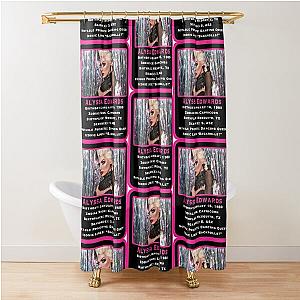 Alyssa Edwards Trading Card Shower Curtain