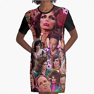 Alyssa Edwards Collage Graphic T-Shirt Dress