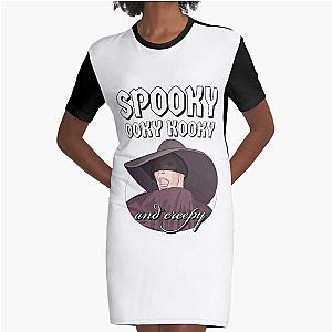 Alyssa Edwards Spooky Ooky Kooky and Creepy Halloween (White) Graphic T-Shirt Dress