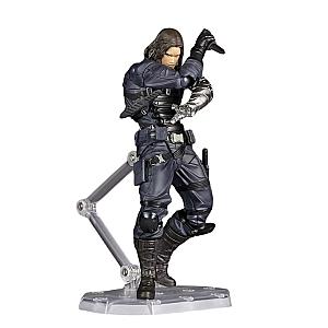 Kaiyodo Winter Soldier Revoltech AMAZING YAMAGUCHI Bucky Barnes Captain America Figures Toy