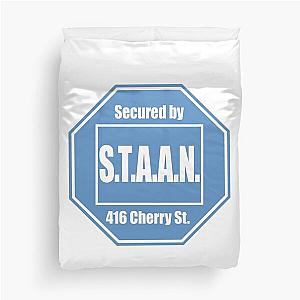 American Dad S.T.A.A.N. Duvet Cover 

is chopped to:
American Dad S.T.A.A.N. Duvet 

(TSTT removed American Dad S.T.A.N.)