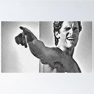 Patrick Bateman American Psycho Pointing Poster