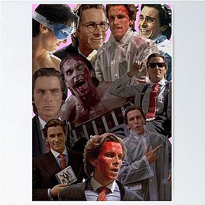 Patrick Bateman American Psycho Collage Poster