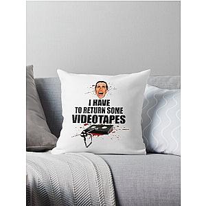 American Psycho - I have to Return Some Videotapes Throw Pillow