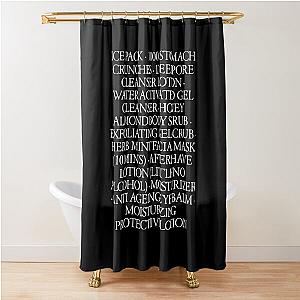 Patrick Bateman Morning Routine Shower Curtain