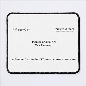 Patrick Bateman Business Card Mouse Pad