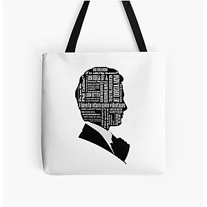 Patrick Bateman Quotes All Over Print Tote Bag