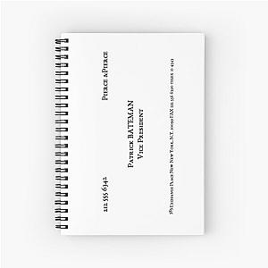 American Psycho Bateman Business Card Spiral Notebook