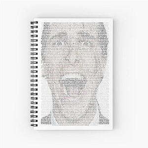 american psycho typography Spiral Notebook