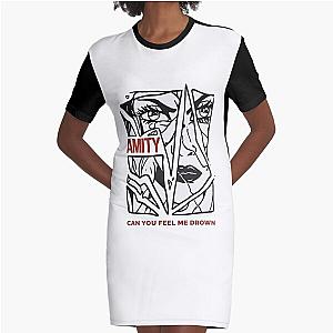 the amity affliction merch Can You Feel Me Drown Graphic T-Shirt Dress