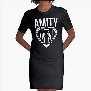 THE AMITY AFFLICTION BAND Graphic T-Shirt Dress