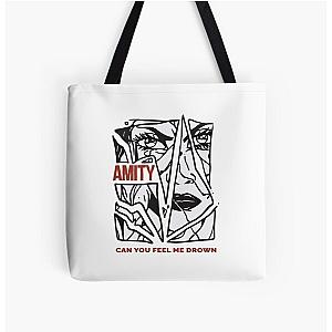 the amity affliction merch Can You Feel Me Drown All Over Print Tote Bag