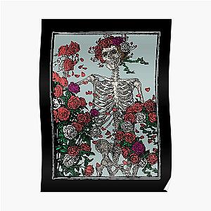 Skeleton &amp;amp Roses Poster RB1008