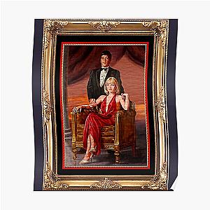 Mens Womens Scarface Canvas Portrait of Tony &amp;amp Elvira  Poster RB1008