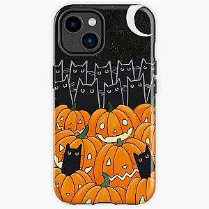 Black Cats &amp;amp Jack-o-Lanterns iPhone Tough Case RB1008