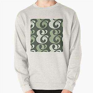 Sage Green Aesthetic Ampersand Pattern Pullover Sweatshirt RB1008