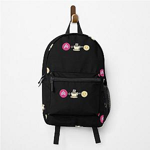 AMP Crypto and Coffee equals happy cute kawaii cryptocurrency  Backpack RB1008