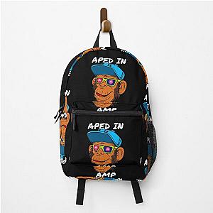 Aped Into AMP Monkey Ape Crypto Cryptocurrency Backpack RB1008