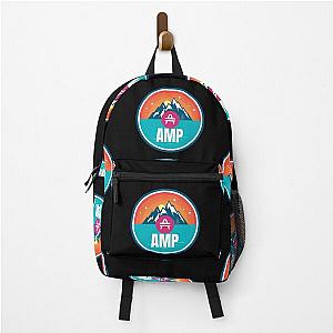 AMP Mountain Badge Sunset Lake Crypto Cryptocurrency Backpack RB1008