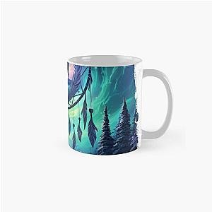 Northern Light scenery mountains trees &amp;amp Dreamcatcher Classic Mug RB1008