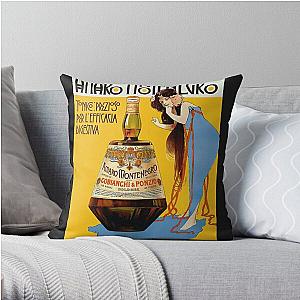 Amaro Montenegro Vintage Food&amp;ampDrink Classic T-Shirt Throw Pillow RB1008