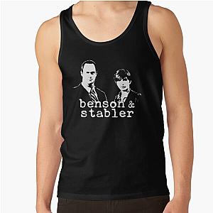 Law and Order SVU - Benson &amp;ampamp Stabler - White Stencil Tank Top RB1008