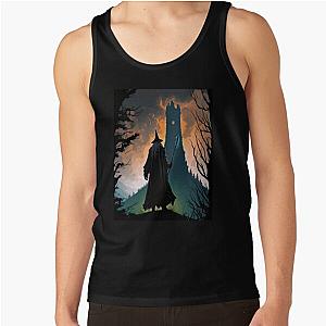 The Grey Wizard arrives at The White Wizard&amp;ampamp39s Tower - Fantasy Tank Top RB1008