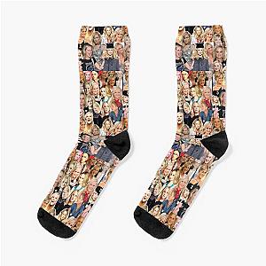 Amy Poehler Collage Socks