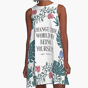 Amy Poehler Quote A-Line Dress