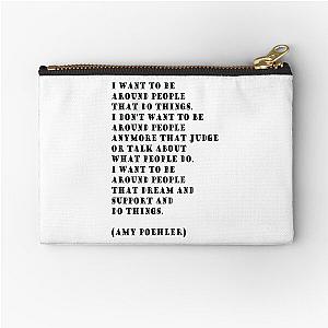 Amy Poehler Quote Zipper Pouch