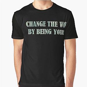 Amy Poehler - Change the world, quote Graphic T-Shirt